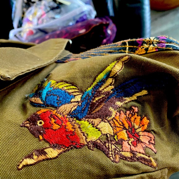 NWT Johnny Was Patch Military Jacket - Picture 8 of 10